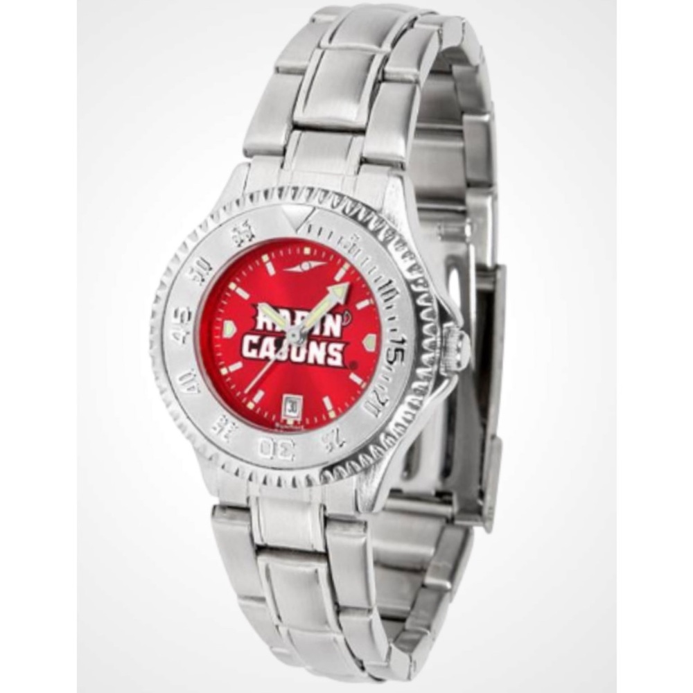 Louisiana Lafayette Women's Stainless Steel Dress Watch - Ragin Cajun - Suntime